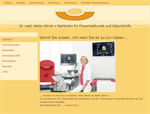 Tablet Screenshot of doktor-ulbrich.de